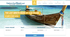 Desktop Screenshot of cruises-lastminute.net