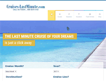 Tablet Screenshot of cruises-lastminute.com